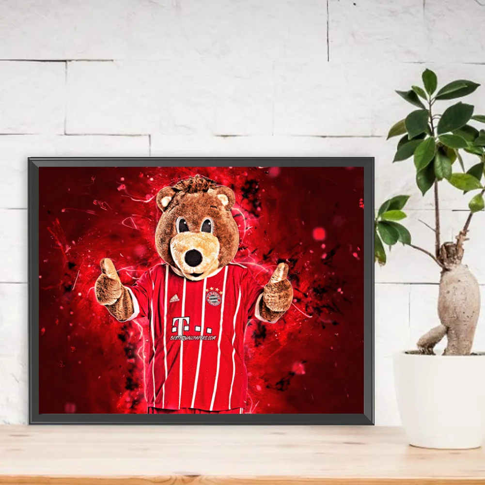 Full Round Diamond Painting 40*30cm - Bernie The Bear