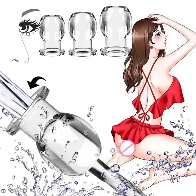 pornhint Pornhint HOLLOW ANAL SPREADER SPECULUM TUNNEL BUTT PLUG Dilator Sex Toy Huge G-Spot Dildo Stroker