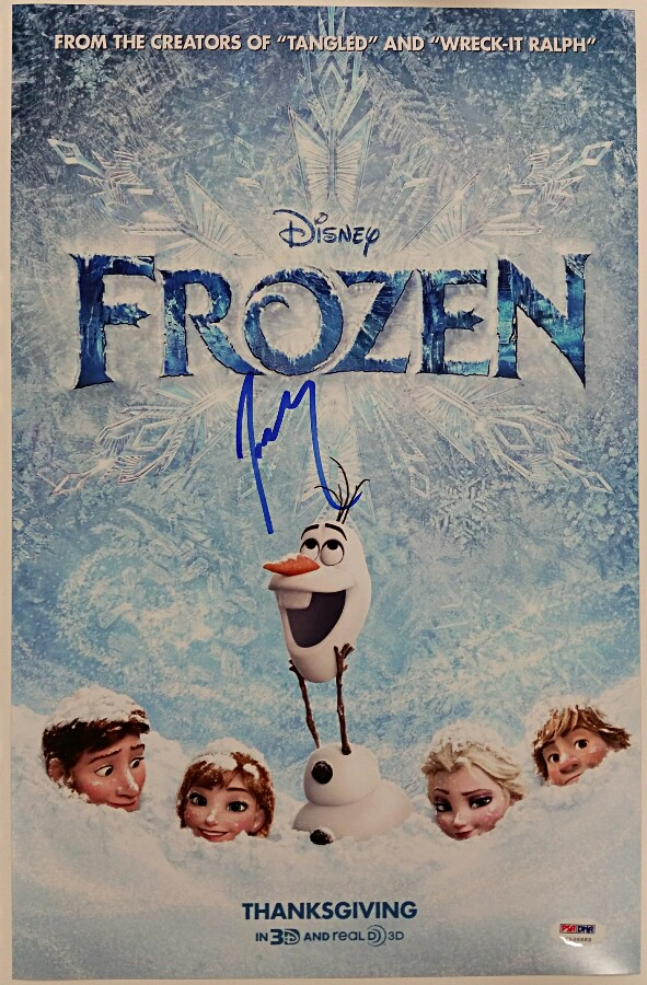 JOSH GAD Signed 11x17 Photo Poster painting FROZEN Voice of Olaf Auto Poster w/ PSA/DNA COA