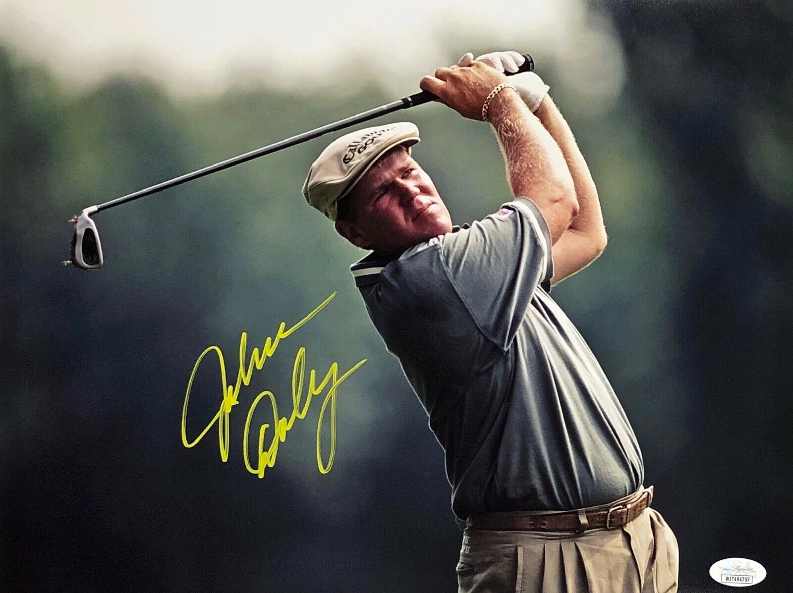 JOHN DALY Autographed SIGNED 11x14 Photo Poster painting WINGED FOOT 2001 PGA Championship JSA