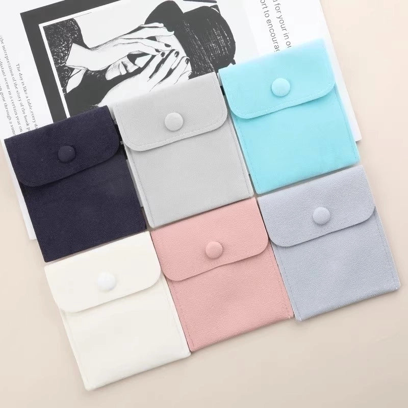 Minimalist Solid Color Cloth Jewelry Packaging Bags
