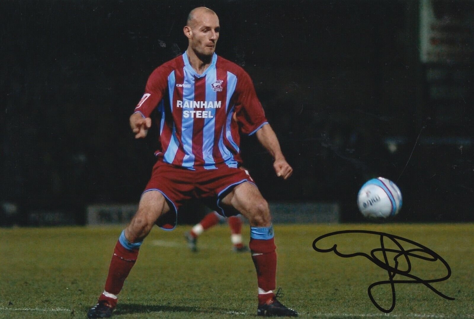 Rob Jones Hand Signed 12x8 Photo Poster painting - Scunthorpe United Autograph.