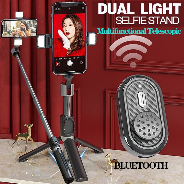 Dual Light Bluetooth Selfie Stand