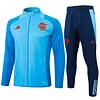 Joyfball 2024/2025 Flamenco Long Zipped Jacket Blue Soccer Jersey 1:1 Thai Quality 