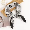 Colorful Design 70x70xm Floral Silky Scarf