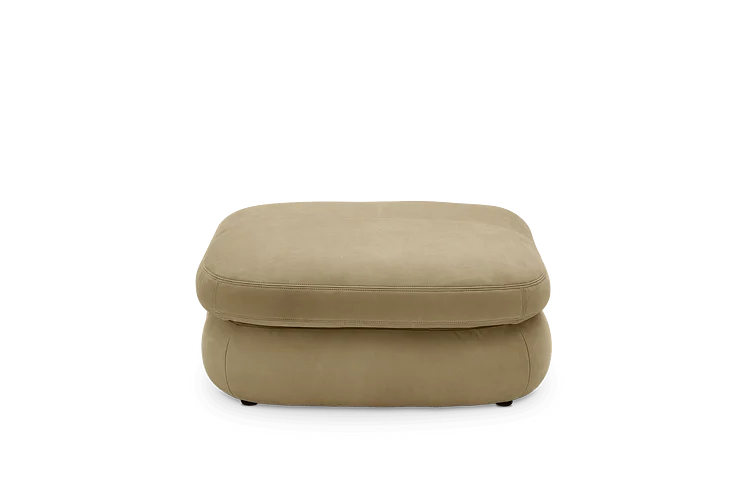 Fable Leather Side Ottoman