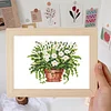 12pcs Potted Plant 5D DIY Square Drill Diamond Painting Kits for Adults Beginners Home Decor Diamonds Paintings Gem Art 5.91x7.09in