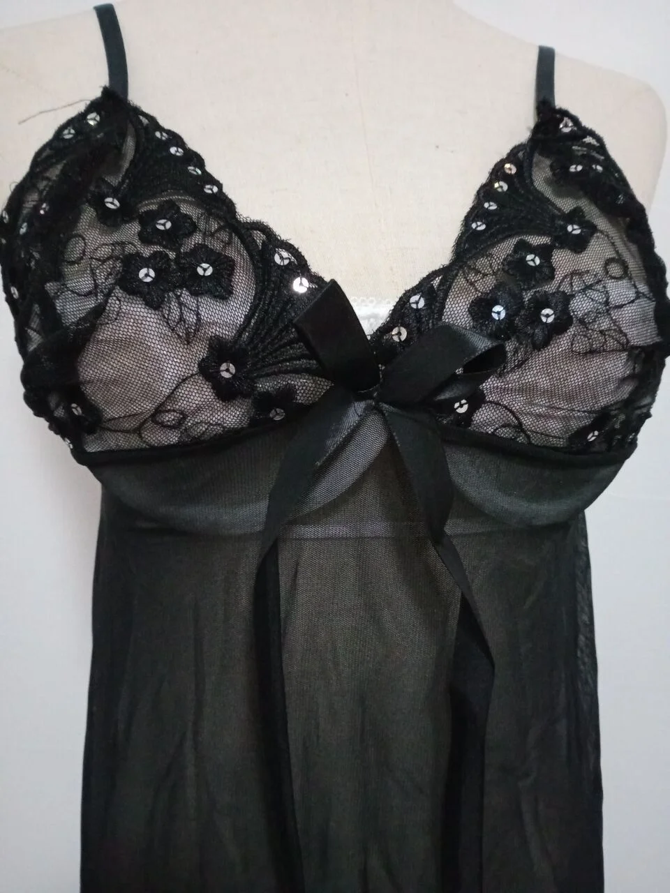 Uveng Plus Fat Plus Large-Size Lingerie Lace Sexy Pajamas Seduction Transparent Netting Sex Fun Pyjamas