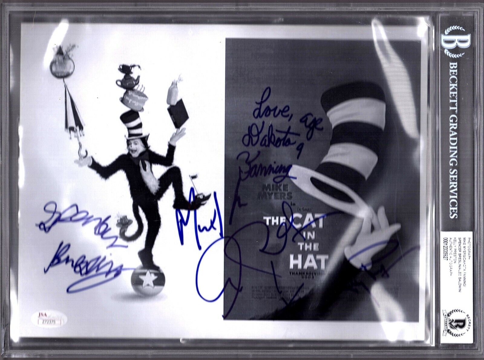 Mike Myers + 4 Signed Autograph CAT IN THE HAT