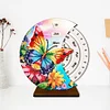DIY Special Shape Flowers Butterfly Diamond Painting Spinning Calendar Kit