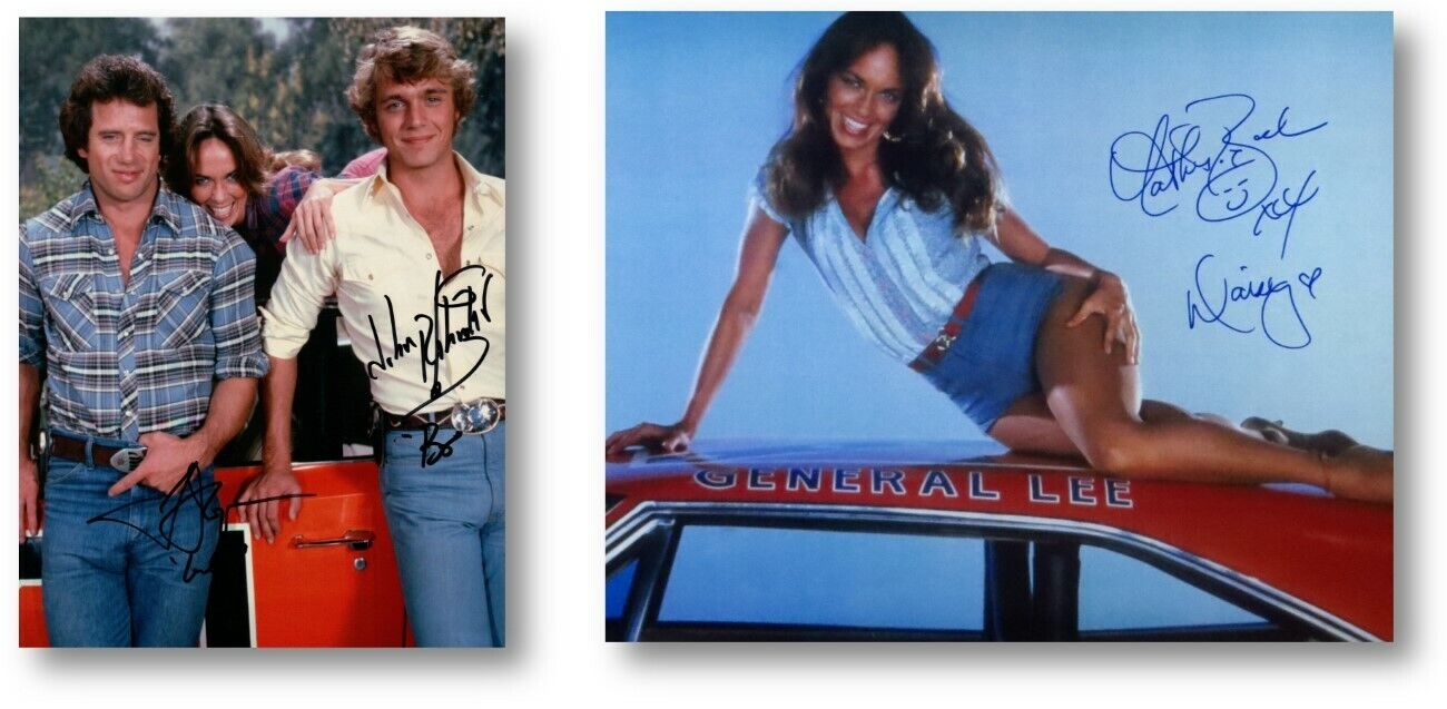 Bach Tom Wopat Schneider Signed Autographed Photo Poster painting Lot Dukes of Hazzard w/COAs