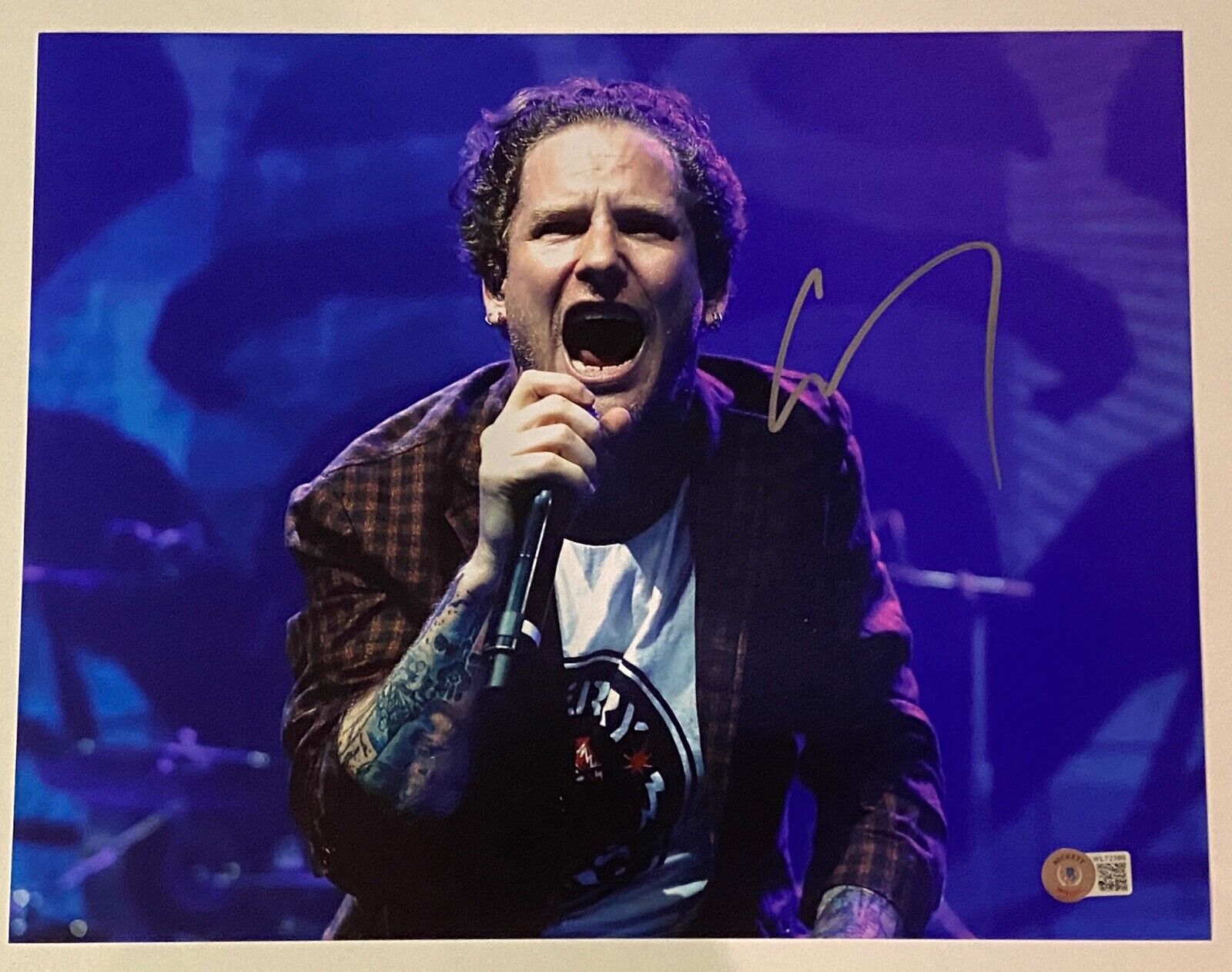 Corey Taylor Signed Autograph 11x14 Photo Poster painting Slipknot Stone Sour Proof Beckett COA