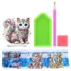 Ornement de bureau color&eacute; chats-simple c&ocirc;t&eacute; perceuse-diamant