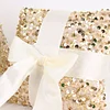1 Set | Gold Sequin Flower Girl Petal Basket and Ring Bearer Pillow Wedding Set