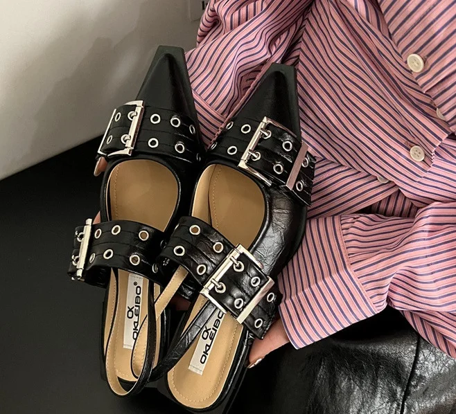Popular Buckle Flat Shoes | IFYHOME
