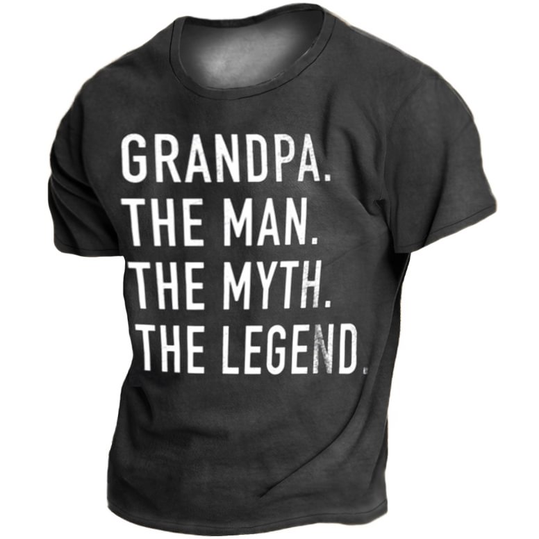 Grandpa The Man The Myth The Legend T-Shirt-Compassnice®