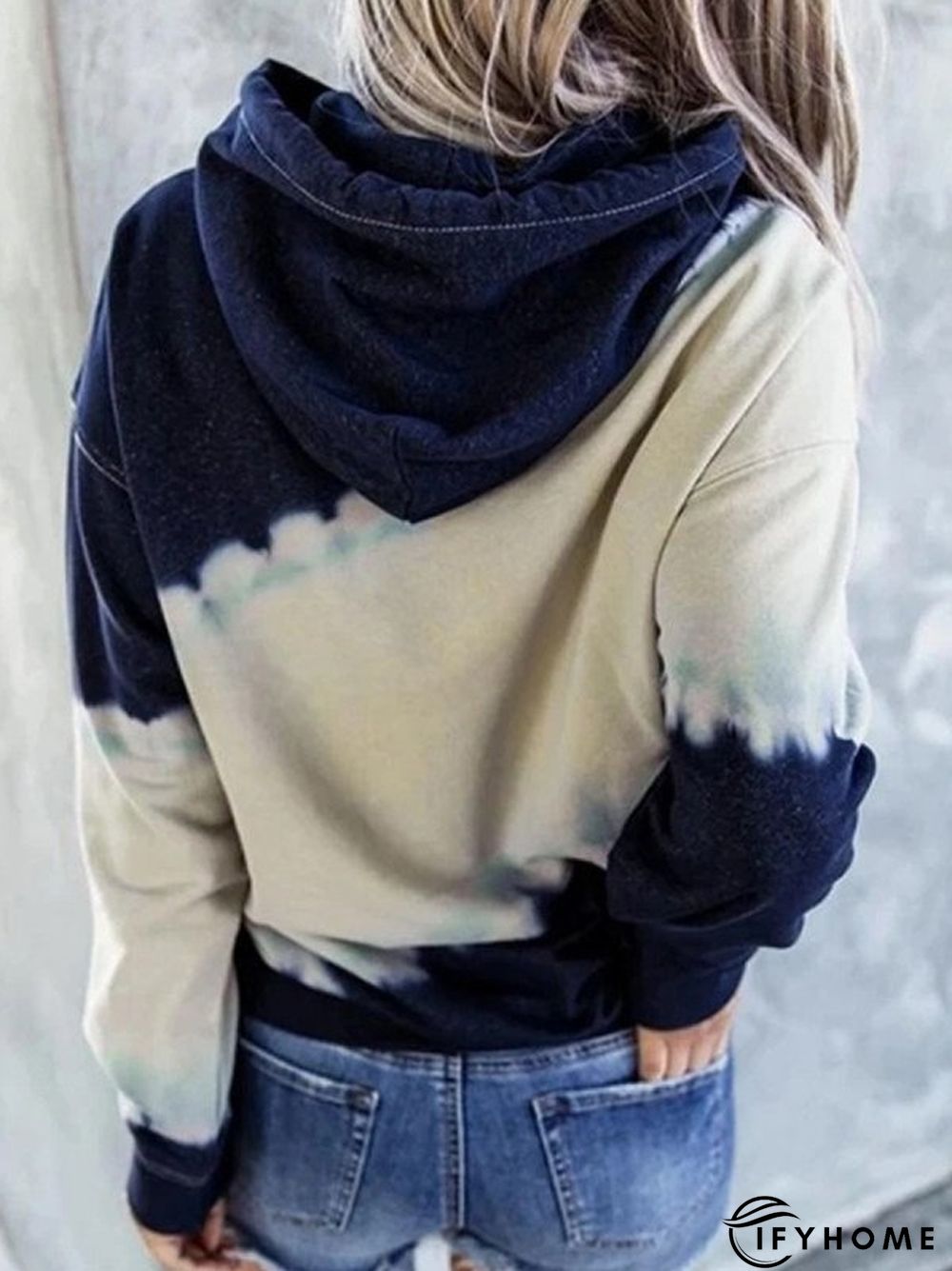 Striped Vintage Cotton-Blend Sweatshirt | IFYHOME