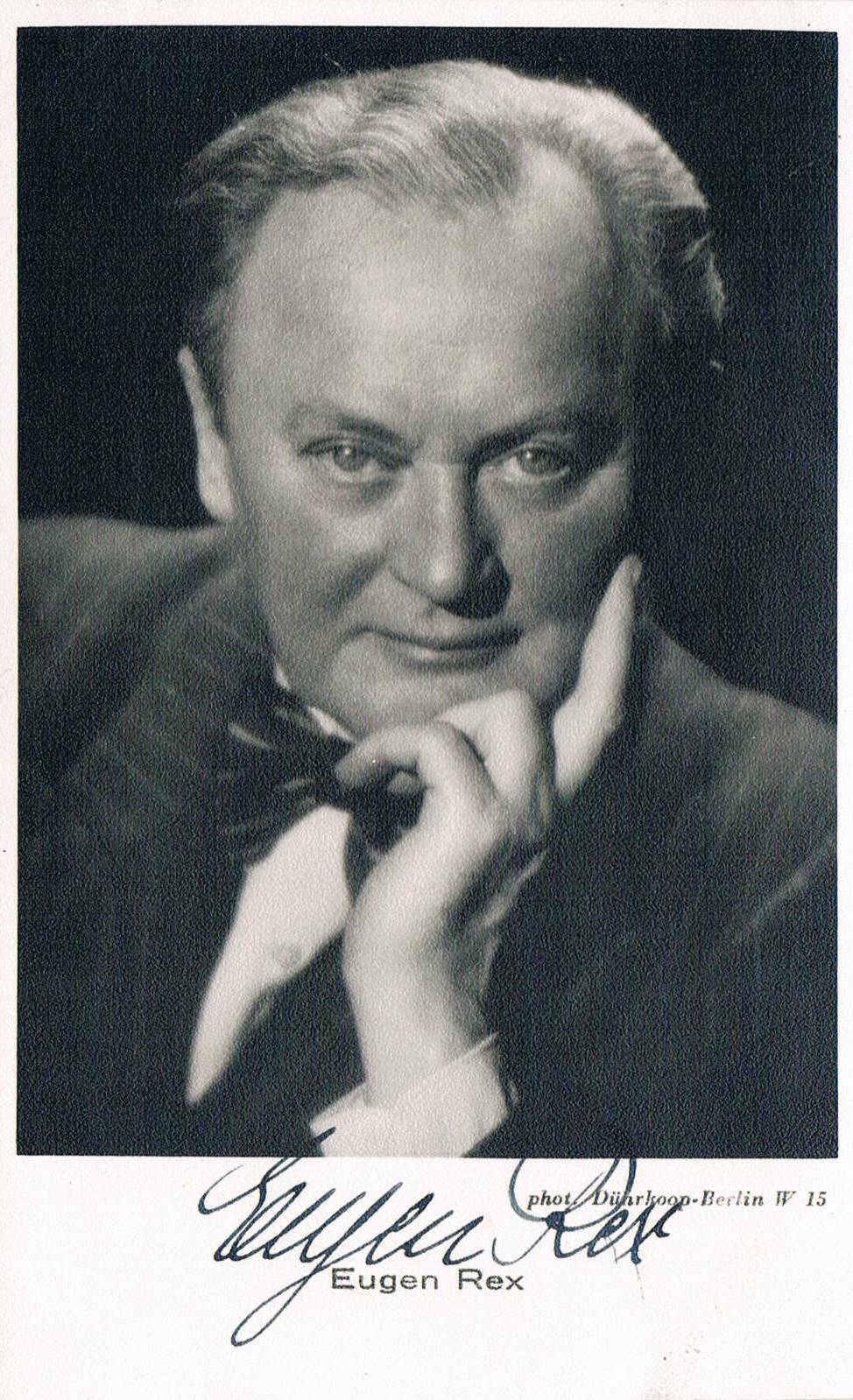 Eugen Rex 1884-1943 autograph signed postcard Photo Poster painting 3.5x5.5