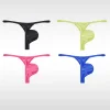 Men's Low Waist T-Pants Sexy Ice Silk Seamless Thong