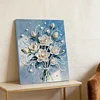 DIY Pearl Painting Romantic Bouquet with Frame for Home Wall Decor(30x40cm)