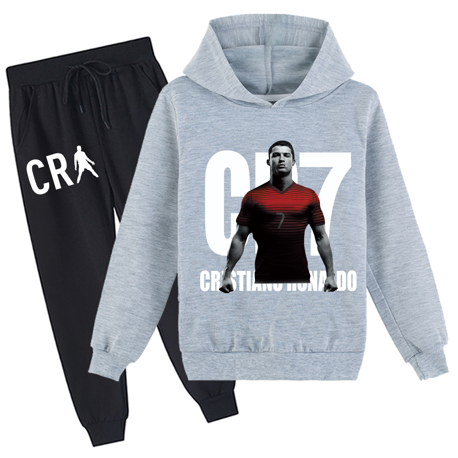 Mayoulove Cristiano Ronaldo Hoodie Set for Kids – Stylish  Cozy Sweatshirt Outfit for Boys  Girls, Perfect Gift-Mayoulove
