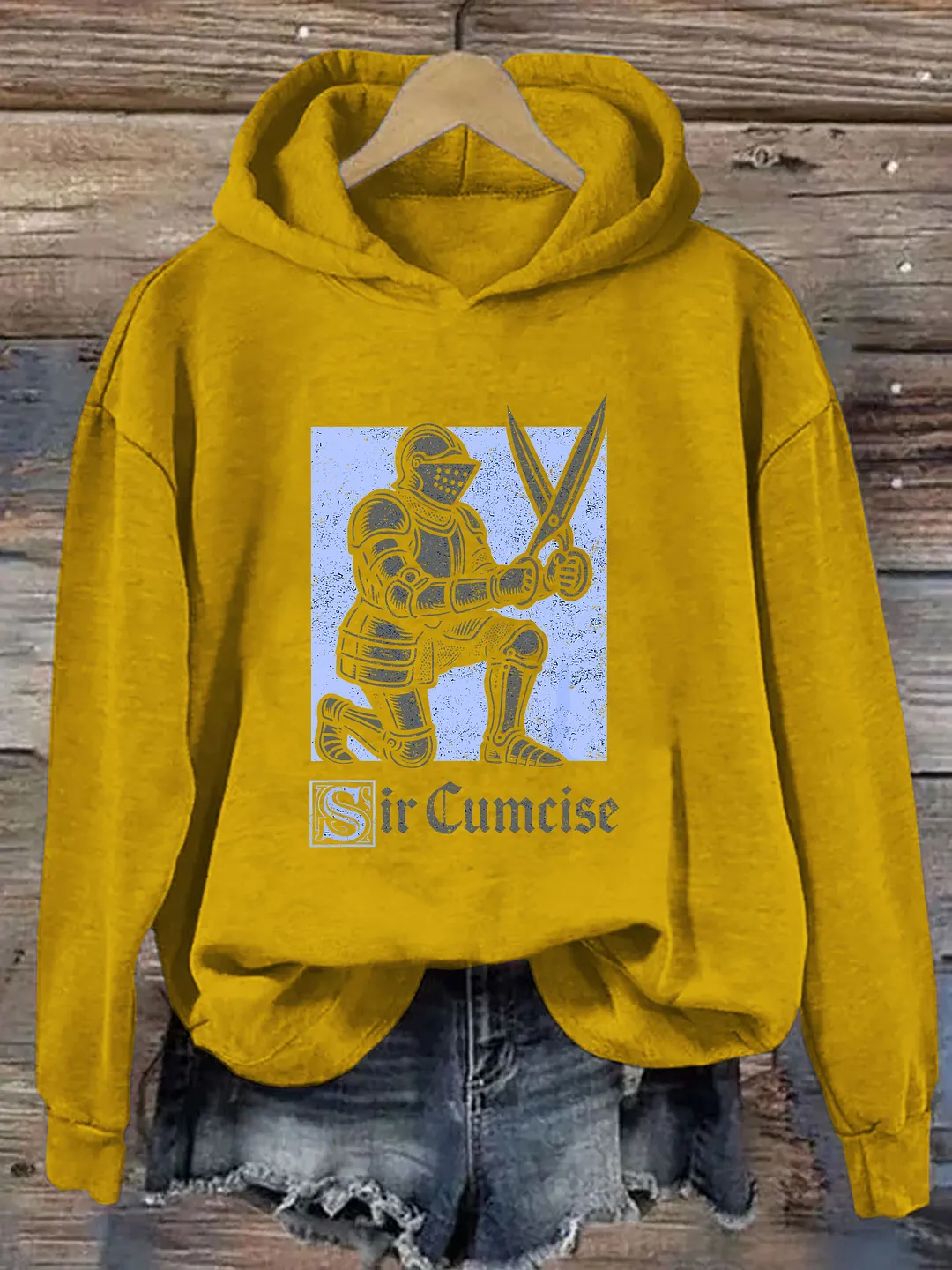 Sir Cumcise Funny Knight Hoodie