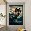 Timber Wolf-11CT Stamped Cross Stitch 40*60cm (Big Size)