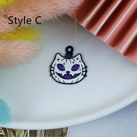 Bulk 10 30 Halloween Skull Charm Pendant,Pumpkin Skeleton Charms For Handmade Earring Necklace Bracelet Jewelry