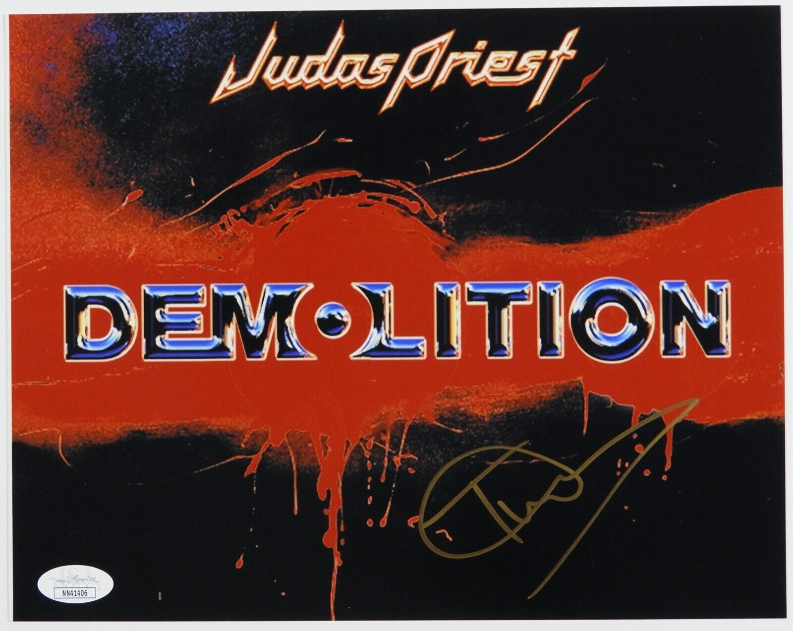 Tim Ripper Owens Judas Priest Signed Autograph JSA COA Photo Poster painting