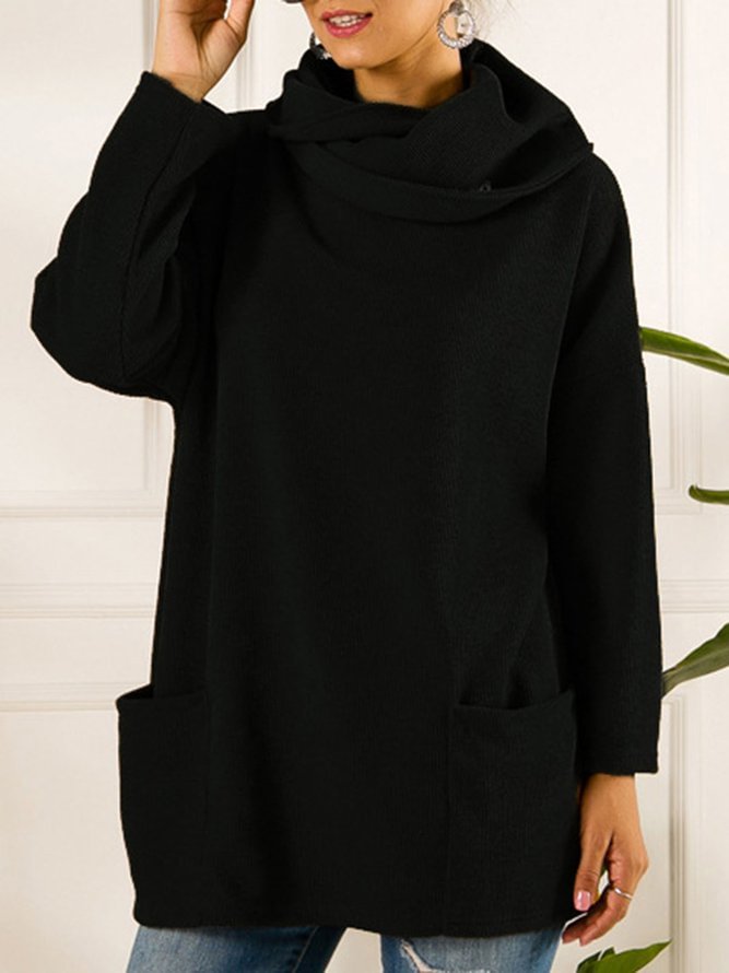 Solid Casual Sweater