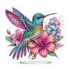 (US Only)2D Flat Hummingbird DIY 5D DIY Diamond Art Tabletop Decorations for Office Decor