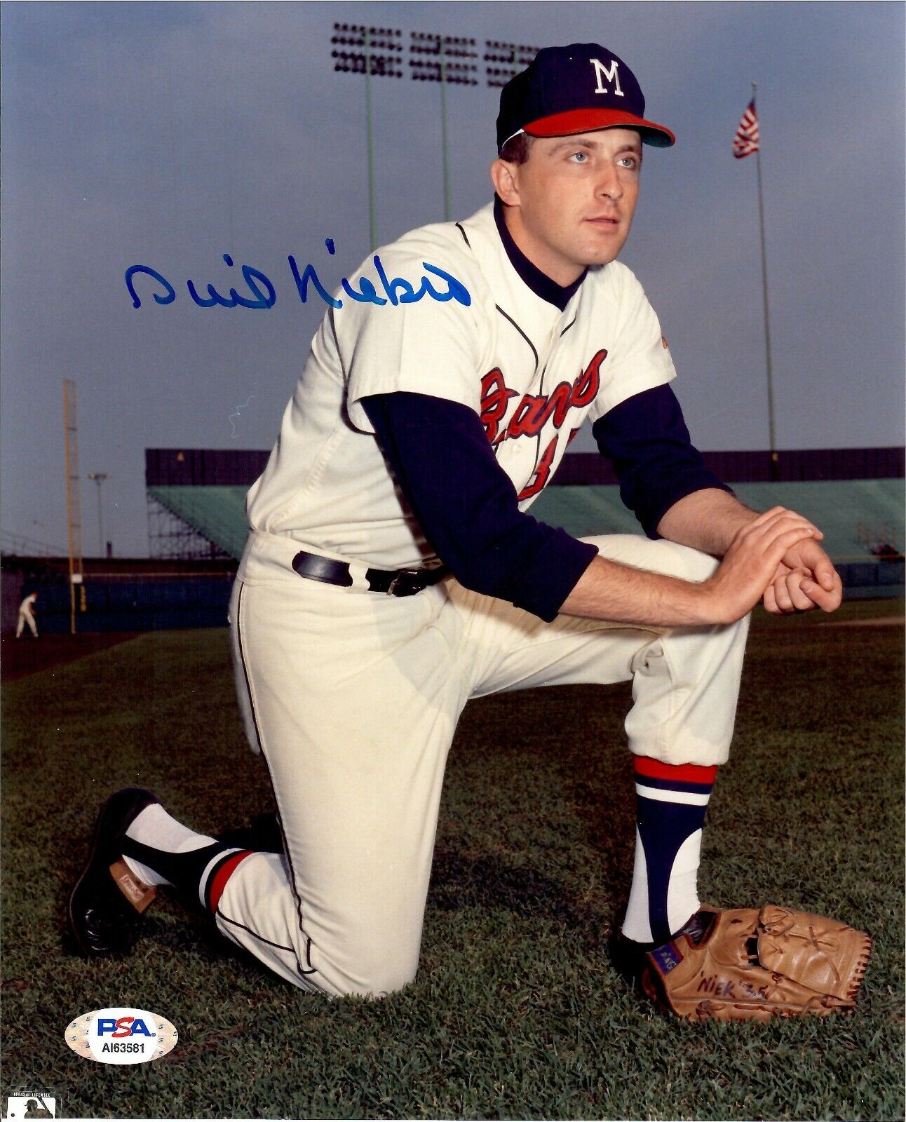 Phil Niekro autographed signed 8x10 Photo Poster painting MLB Milwaukee/Atlanta Braves PSA COA