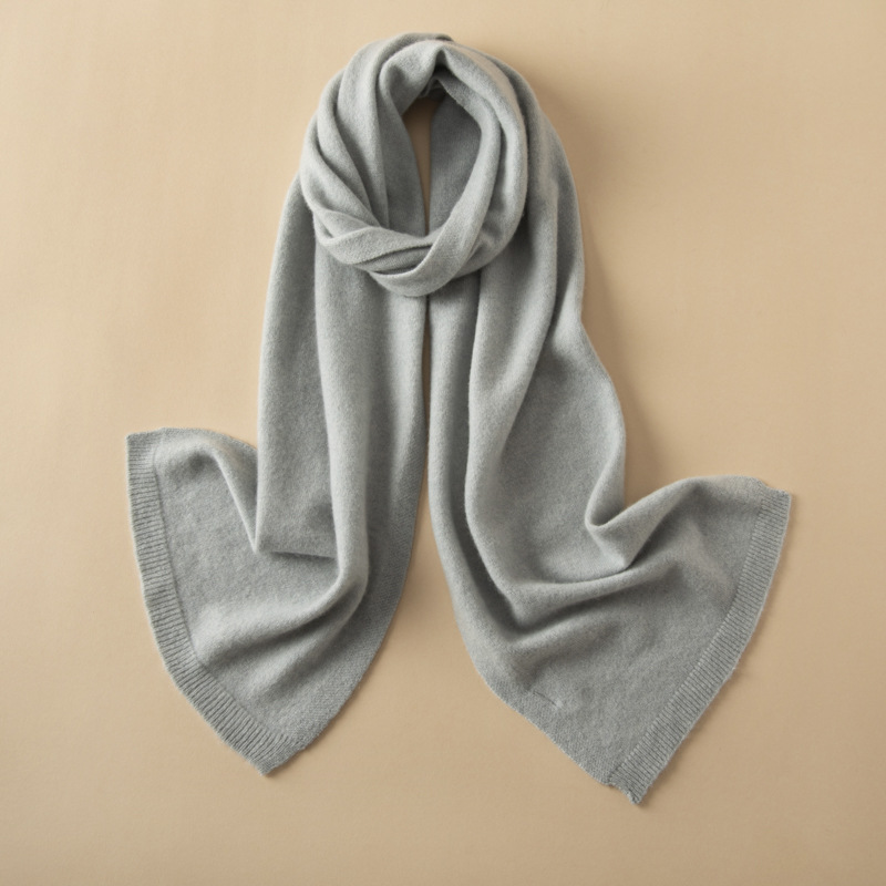 100% Pashmina Cashmere Plain Scarf  REAL SILK LIFE
