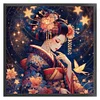 Kimono Woman And Bird-11CT Stamped Cross Stitch 50*50cm/19.69*19.69in
