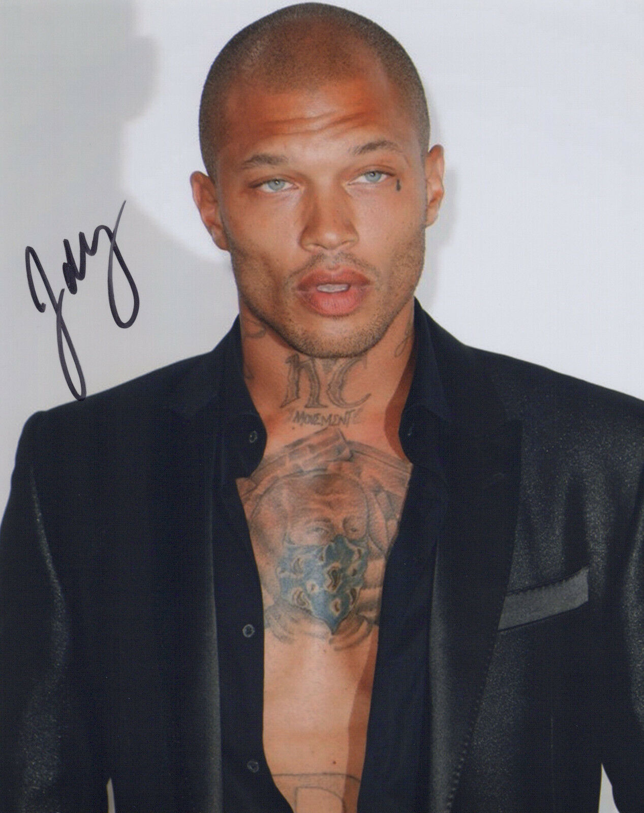 Jeremy Meeks Male Model signed 8x10 Photo Poster painting