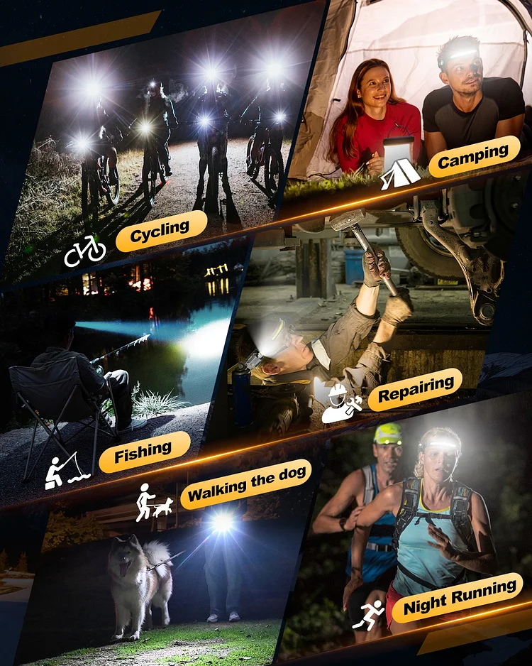 Victoper Wide Beam Headlamp Magnetic design side light