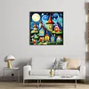 Colored Houses-14CT Stamped Cross Stitch 40*40cm/15.75*15.75in tapestrymarket