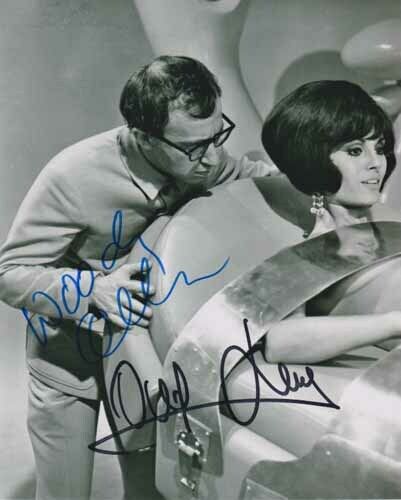 WOODY ALLEN & DALIAH LAVI 007 JAMES BOND DOUBLE SIGNED CAST 1967 CASINO ROYALE