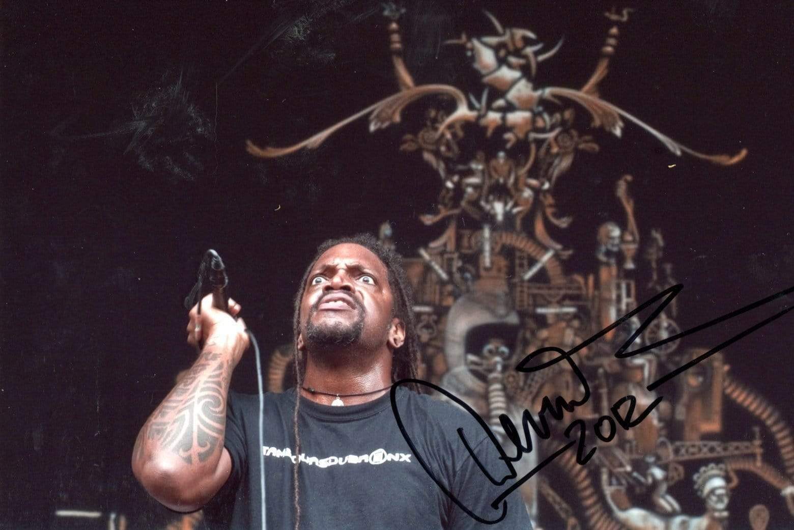 SINGER Derrick Green SEPULTURA autograph, In-Person signed Photo Poster painting