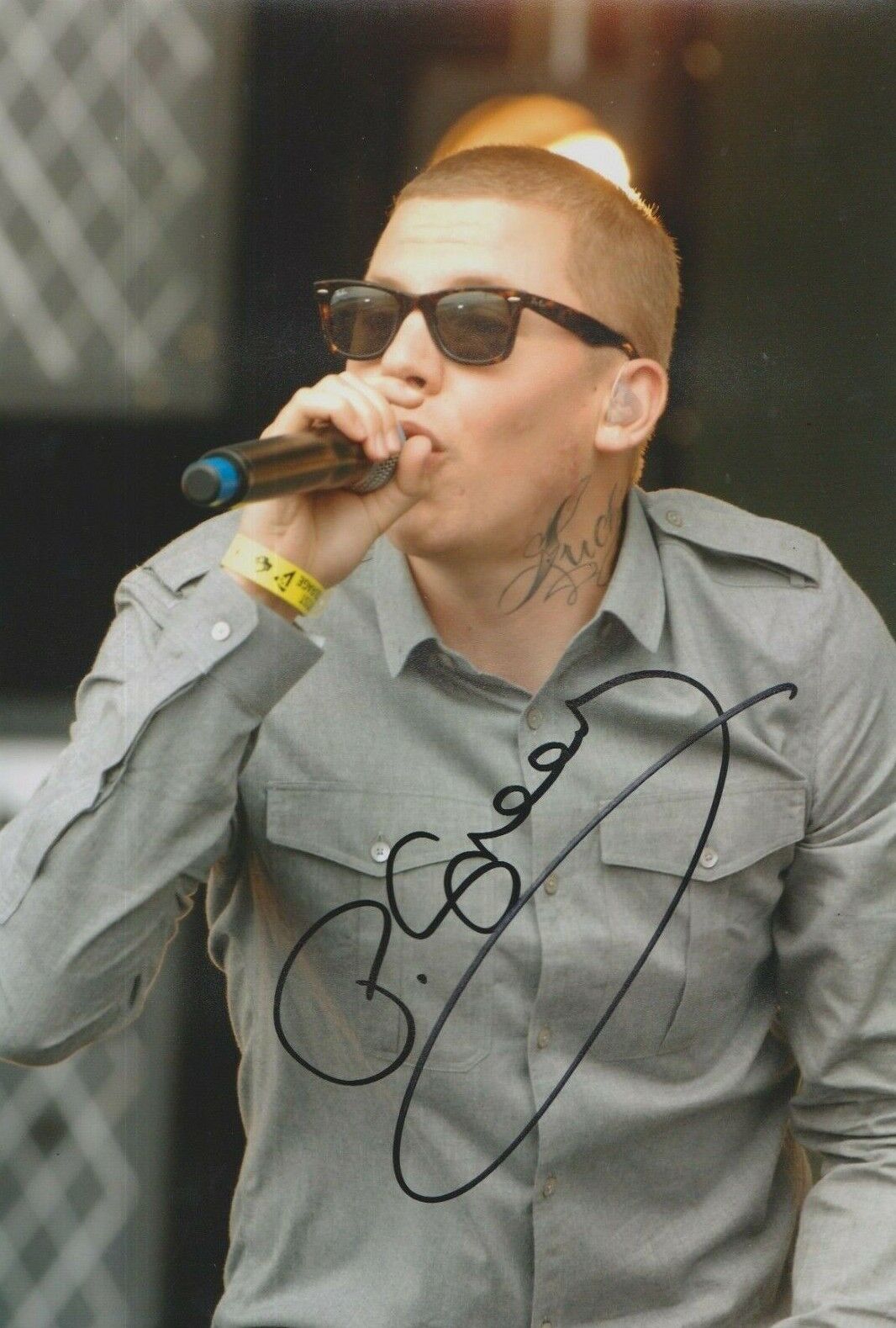 Professor Green **HAND SIGNED** 12x8 Photo Poster painting ~ AUTOGRAPHED