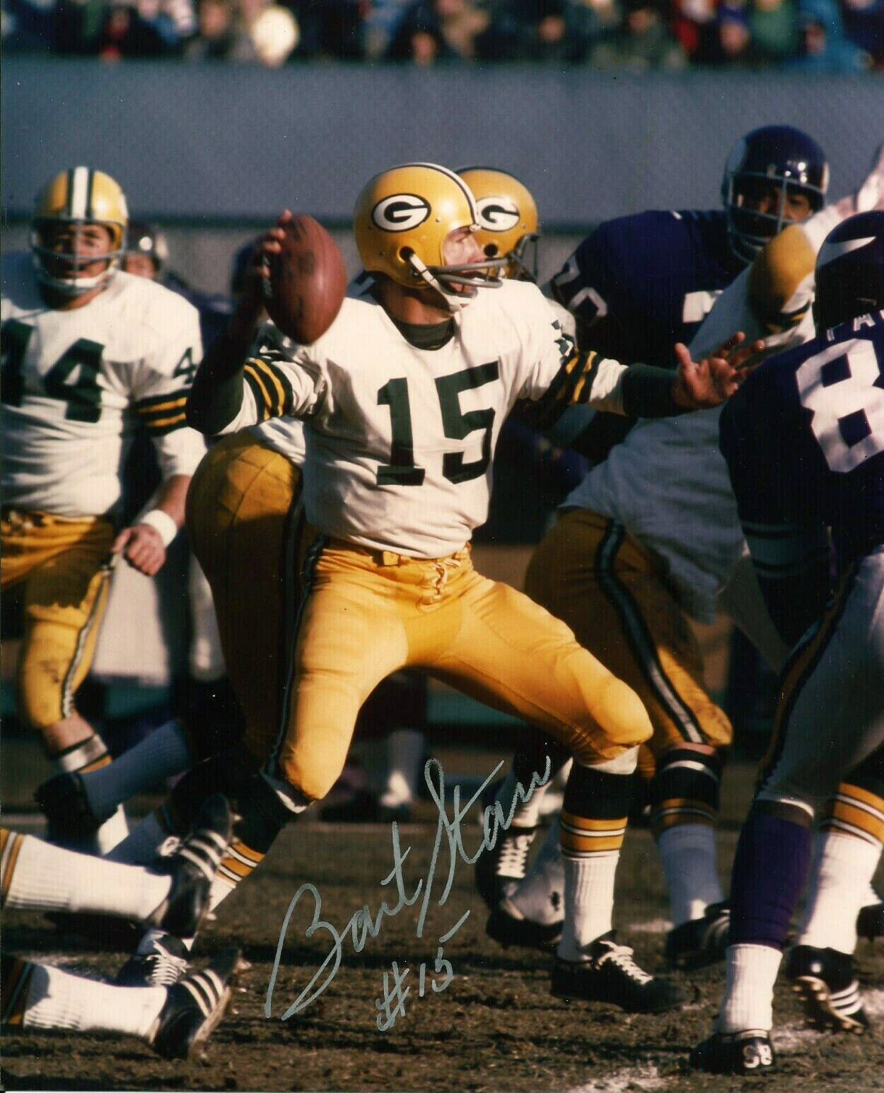 Bart Starr Green Bay Packers Signed 8x10 Autographed Photo Poster painting Reprint