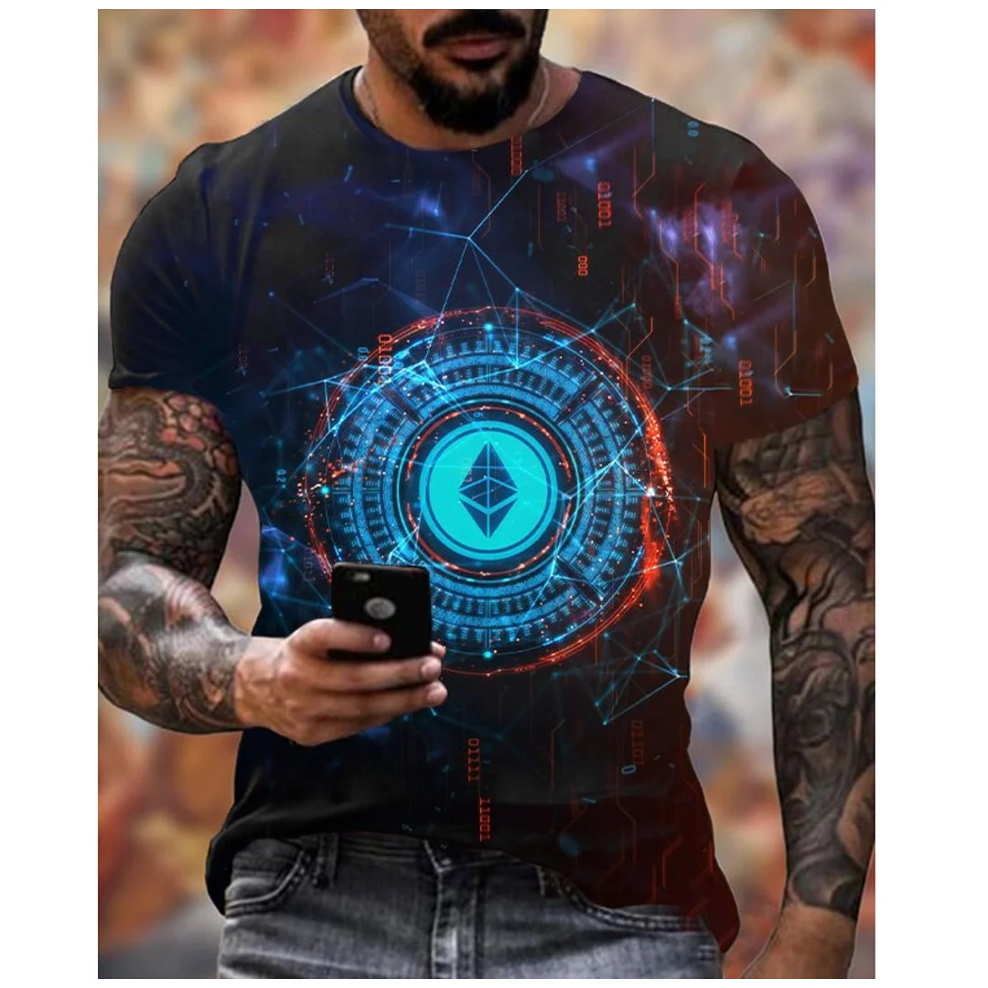 Mens Ethereum print T-shirt / [viawink] /