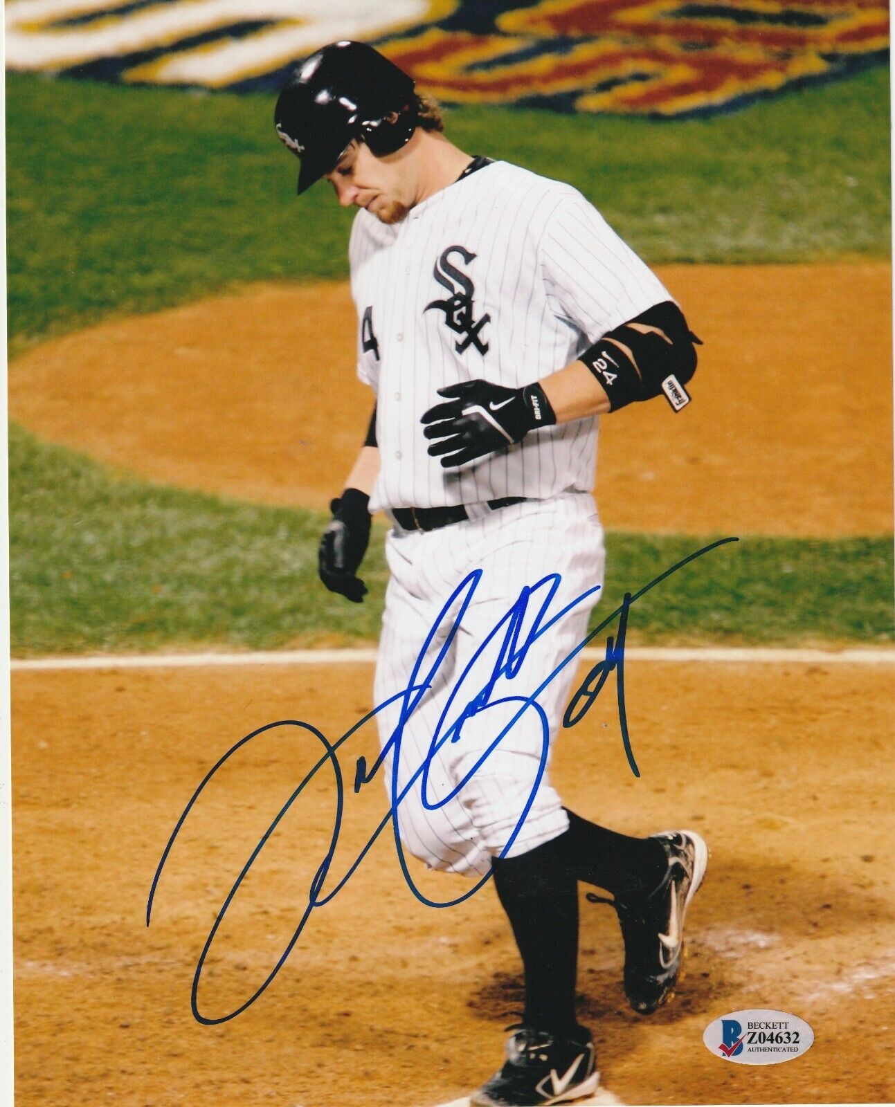 JOE CREDE Signed Chicago WHITE SOX WORLD SERIES 8x10 Photo Poster painting with Beckett COA