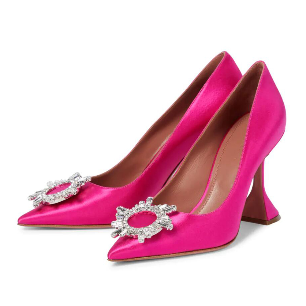 95mm Begum Crystal Party Wedding Women's Pumps Sold Color Heels-MERUMOTE