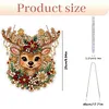 Deer Acrylic DIY Diamond Painting Pendant Double-Sided Print Kit