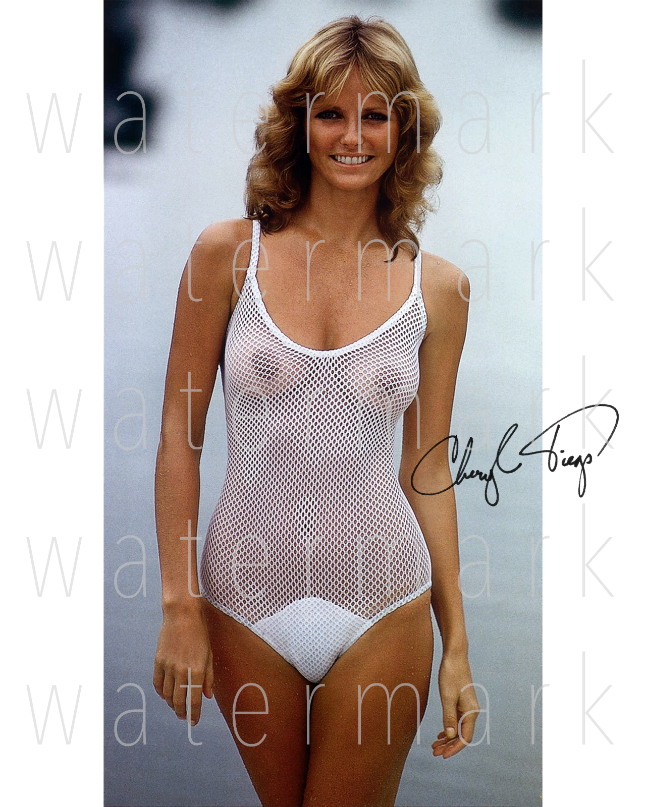 Cheryl Tiegs sexy signed 8X10 inch print Photo Poster painting poster picture autograph RP