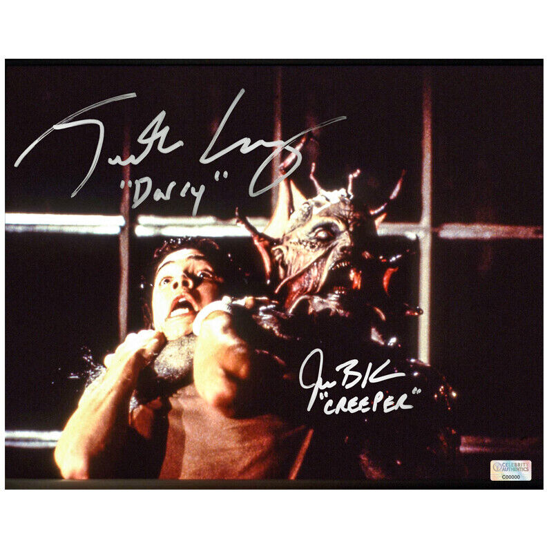 Jonathan Breck, Justin Long Autographed Jeepers Creepers 8x10 Scene Photo Poster painting