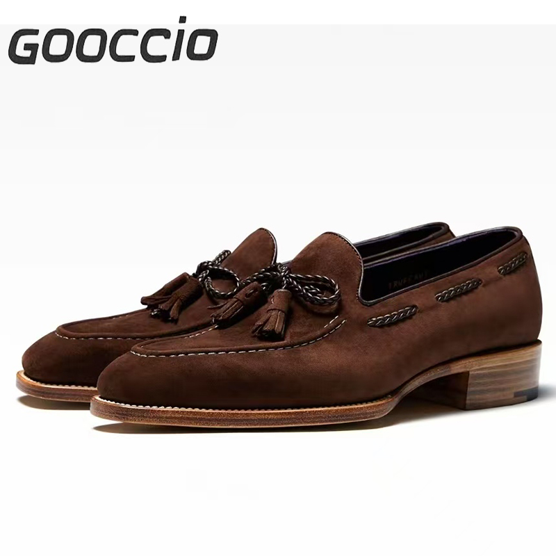 TF217  Italian Suede Calf-Skin Dress Shoes/Loafer Shoes For Men  GOOCCIO-TF-Series  