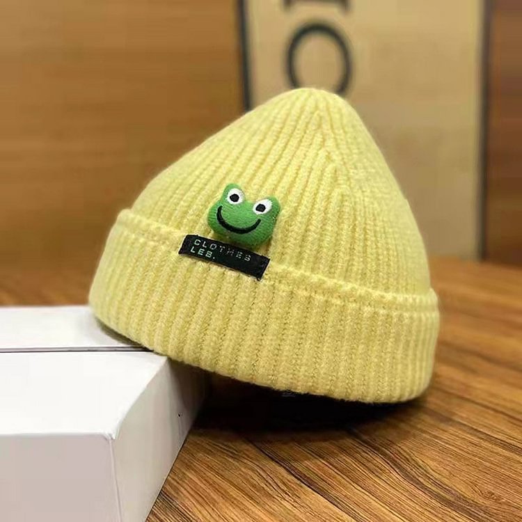 Cute Cartoon Frog Knit Hat - Modakawa Modakawa