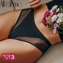 pornhint Pornhint 3PCS/Set Women Panties Sexy Lingerie Seamless Female Underwear See-Through Underpants Woman Panties Briefs Girls Intimate Pantys